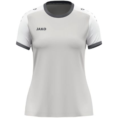 Afbeeldingen van Shirt Dynamic KM damesmaten lichtgrijs/wit/grijs