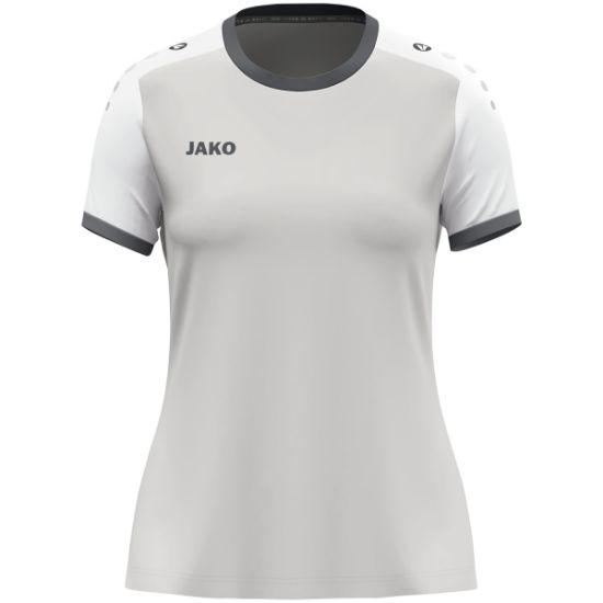 Afbeeldingen van Shirt Dynamic KM damesmaten lichtgrijs/wit/grijs